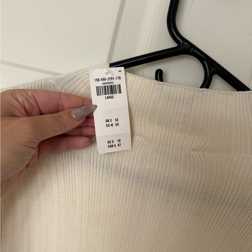 Abercrombie & Fitch Cream Ribbed Bodysuit - Picture 5 of 6